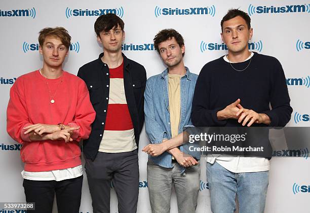 Glass Animals visits at SiriusXM Studios on May 24, 2016 in New York City.