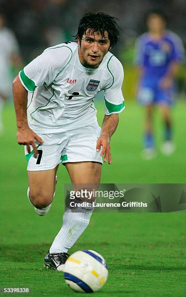 Javad Nekounam of Iran during The 2006 Fifa World Cup Asian Qualifiers match between Japan and Iran at The International Stadium on August 17, 2005...