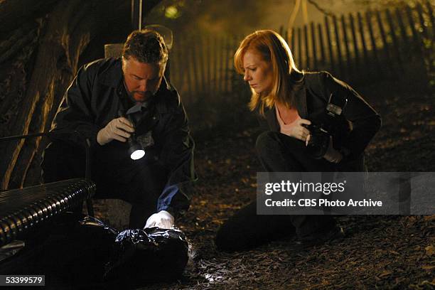 What's Eating Gilbert Grissom?" - Catherine and Grissom investigate the return of the blue paint serial killer that got away two years ago, on CSI:...