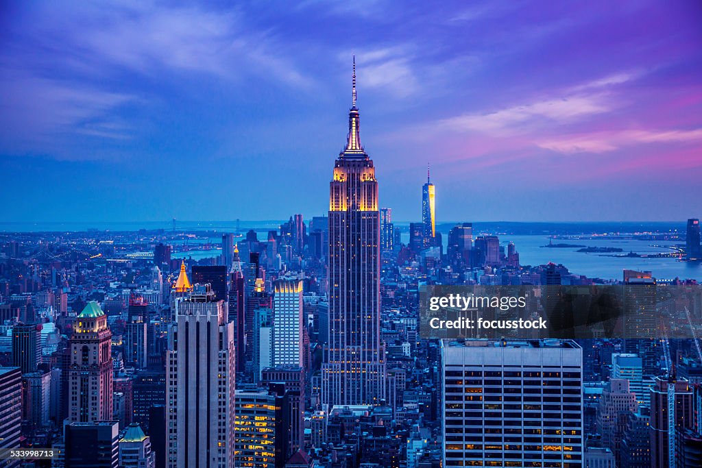 Empire State Building bei Nacht