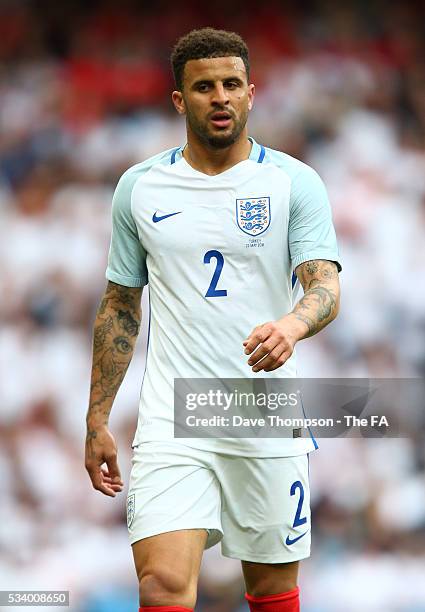 Kyle Walker of England during the International Friendly match between England and Turkey at the Etihad Stadium on May 22, 2016 in Manchester,...