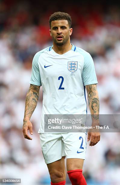 Kyle Walker of England during the International Friendly match between England and Turkey at the Etihad Stadium on May 22, 2016 in Manchester,...