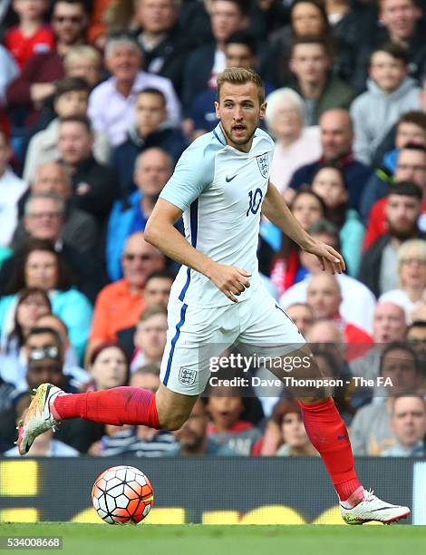 Harry Kane of England during the International Friendly match between England and Turkey at the Etihad Stadium on May 22, 2016 in Manchester, England.