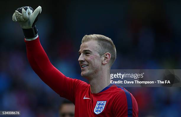 Joe Hart of England during the International Friendly match between England and Turkey at the Etihad Stadium on May 22, 2016 in Manchester, England.