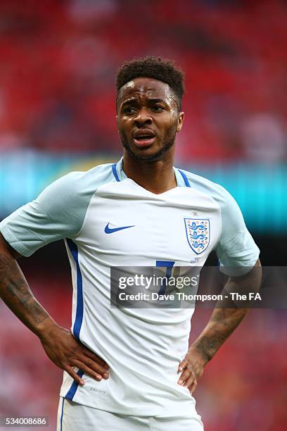 Raheem Sterling of England during the International Friendly match between England and Turkey at the Etihad Stadium on May 22, 2016 in Manchester,...