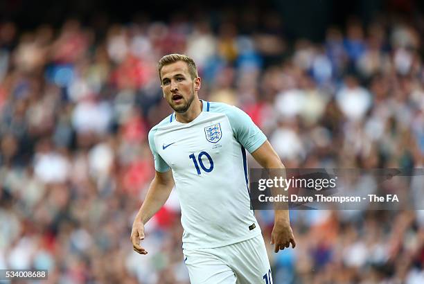 Harry Kane of England during the International Friendly match between England and Turkey at the Etihad Stadium on May 22, 2016 in Manchester, England.