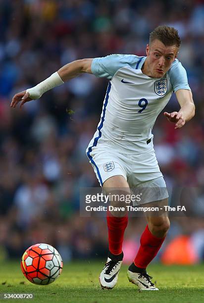 Jamie Vardy of England during the International Friendly match between England and Turkey at the Etihad Stadium on May 22, 2016 in Manchester,...