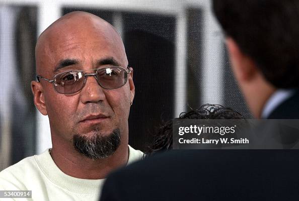 Charlie Otero , the son of Joseph and Julie Otero, talks to the media ...