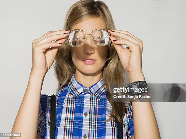 Geek Chic With Eyeglasses High-Res Stock Photo Getty Images