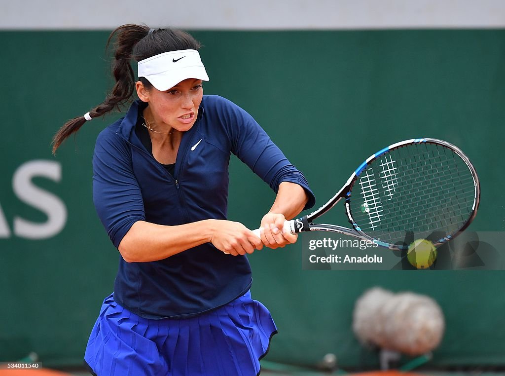French Open Tennis Tournament 2016 - Ipek Soylu vs Virginie Razzano