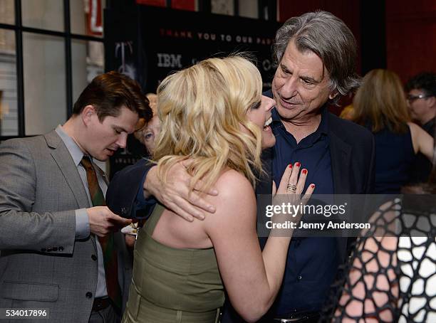 Jane Krakowski and David Rockwell arrive at A Toast To The 2016 Tony Awards Creative Arts Nominees at The Lambs Club on May 24, 2016 in New York City.