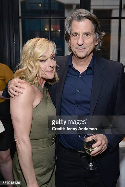 Jane Krakowski and David Rockwell arrive at A Toast To The 2016 Tony Awards Creative Arts Nominees at The Lambs Club on May 24, 2016 in New York City.