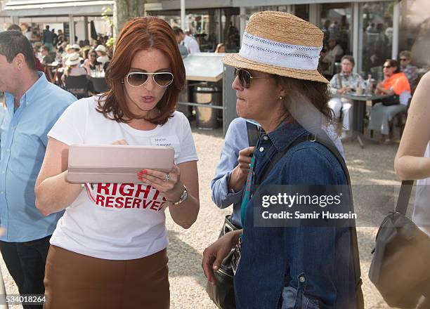 Guests attend and take part in the Jorge Gallegos Memorial - Cannes Boules Tournament 2016 hosted by Akin Gump & Fintage House on May 16, 2016 in...