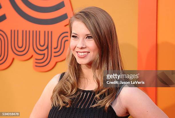 Bindi Irwin attends the premiere of "The Nice Guys" at TCL Chinese Theatre on May 10, 2016 in Hollywood, California.