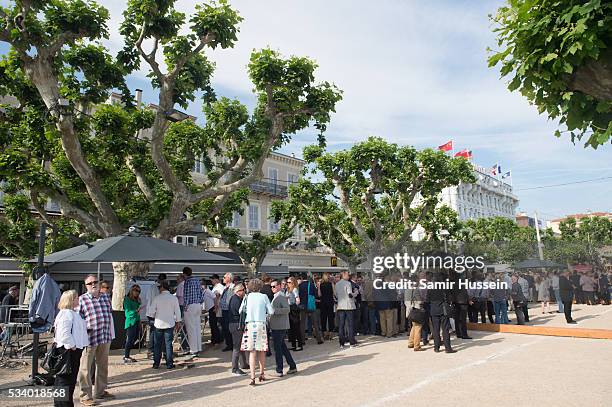 Guests attend and take part in the Jorge Gallegos Memorial - Cannes Boules Tournament 2016 hosted by Akin Gump & Fintage House on May 16, 2016 in...