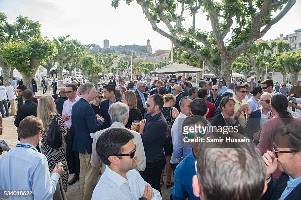 Guests attend and take part in the Jorge Gallegos Memorial - Cannes Boules Tournament 2016 hosted by Akin Gump & Fintage House on May 16, 2016 in...
