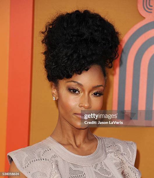 Actress Yaya DaCosta attends the premiere of "The Nice Guys" at TCL Chinese Theatre on May 10, 2016 in Hollywood, California.