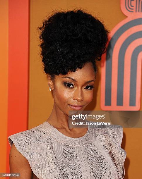 Actress Yaya DaCosta attends the premiere of "The Nice Guys" at TCL Chinese Theatre on May 10, 2016 in Hollywood, California.