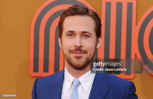 Actor Ryan Gosling attends the premiere of "The Nice Guys" at TCL Chinese Theatre on May 10, 2016 in Hollywood, California.