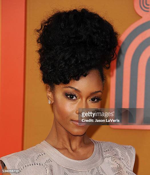 Actress Yaya DaCosta attends the premiere of "The Nice Guys" at TCL Chinese Theatre on May 10, 2016 in Hollywood, California.