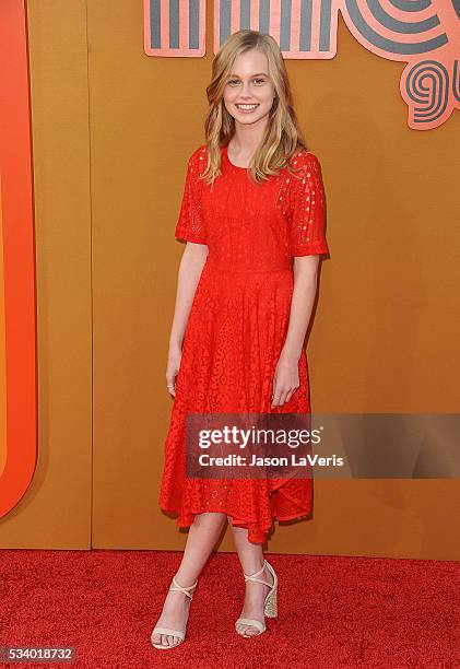 Actress Angourie Rice attends the premiere of "The Nice Guys" at TCL Chinese Theatre on May 10, 2016 in Hollywood, California.