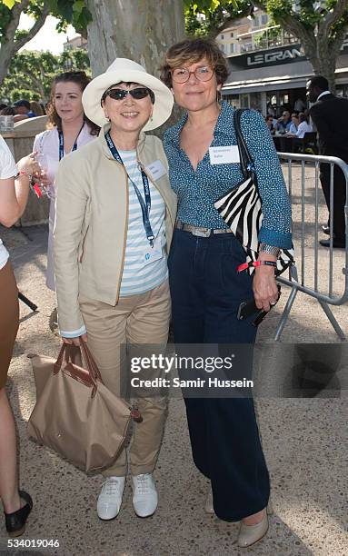 Guests attend and take part in the Jorge Gallegos Memorial - Cannes Boules Tournament 2016 hosted by Akin Gump & Fintage House on May 16, 2016 in...