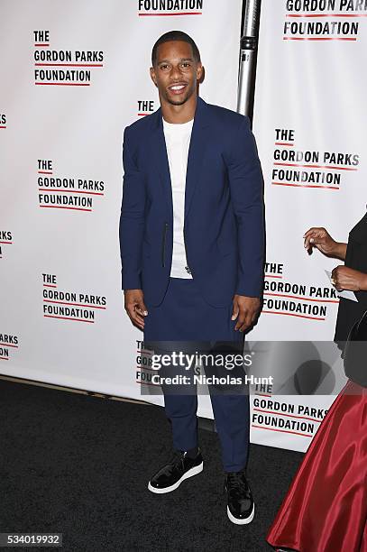 Football player Victor Cruz attends the 2016 Gordon Parks Foundation awards dinner at Cipriani 42nd Street on May 24, 2016 in New York City.