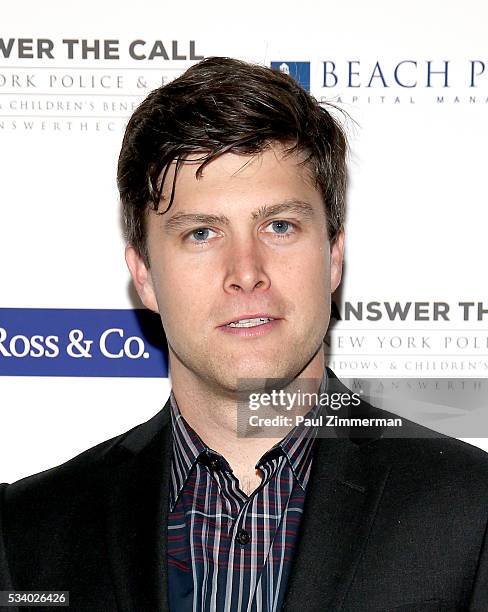 Answer the Call: Kick off to Summer Honorary Chair/comedian Colin Jost poses at the 4th annual New York Police and Fire Widows & Children's Benefit...