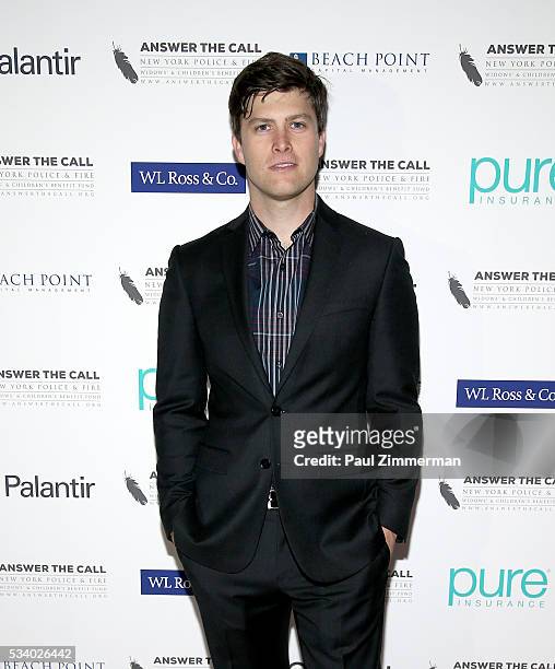 Answer the Call: Kick off to Summer Honorary Chair/comedian Colin Jost poses at the 4th annual New York Police and Fire Widows & Children's Benefit...
