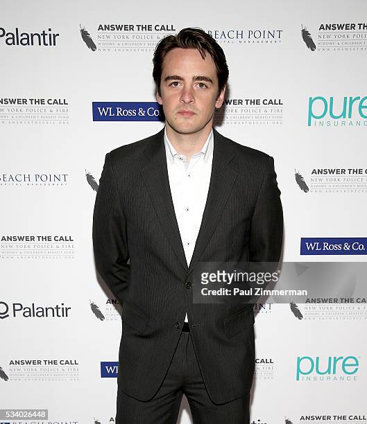 Answer the Call: Kick off to Summer Honorary Chair/actor Vincent Piazza poses at the 4th annual New York Police and Fire Widows & Children's Benefit...