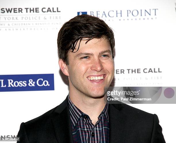 Answer the Call: Kick off to Summer Honorary Chair/comedian Colin Jost poses at the 4th annual New York Police and Fire Widows & Children's Benefit...
