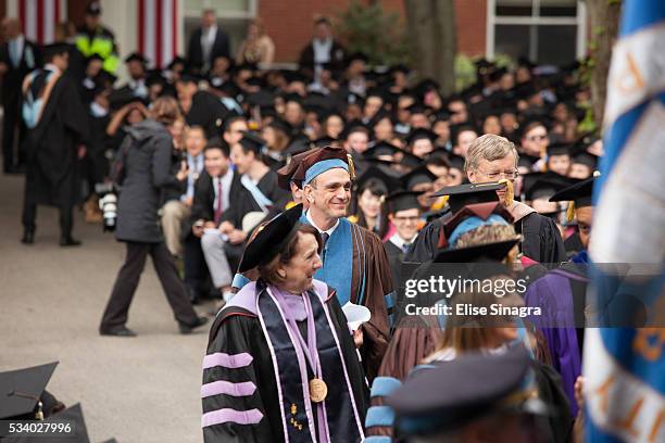 Actor Hank Azaria arrives during commencement at Tufts University on May 22, 2016 in Boston, Massachusetts.