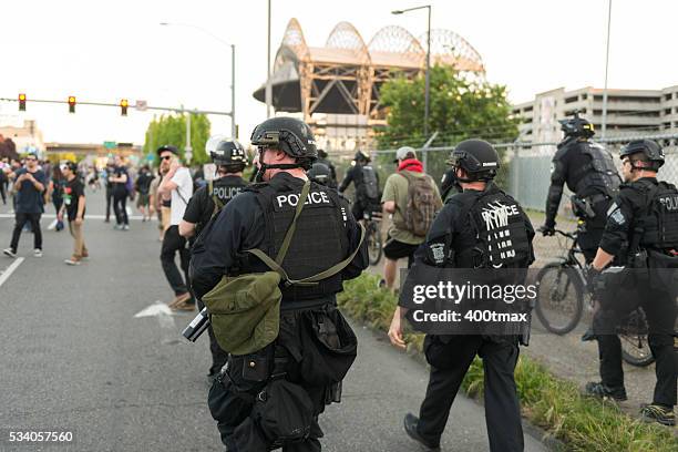 anarchists - seattle police stock pictures, royalty-free photos & images