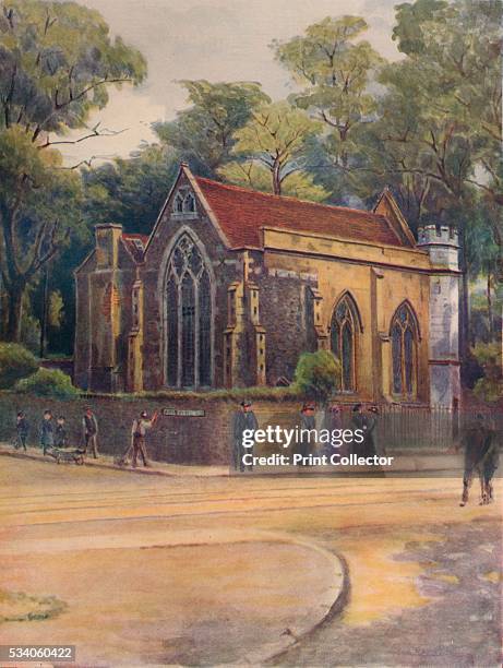 Lovekyn's Chapel, Kingston' , from 'A Pilgrimage In Surrey, Vol 1,' by James S Ogilvy , 1914. The Lovekyn Chapel was founded in 1309 by Edward...