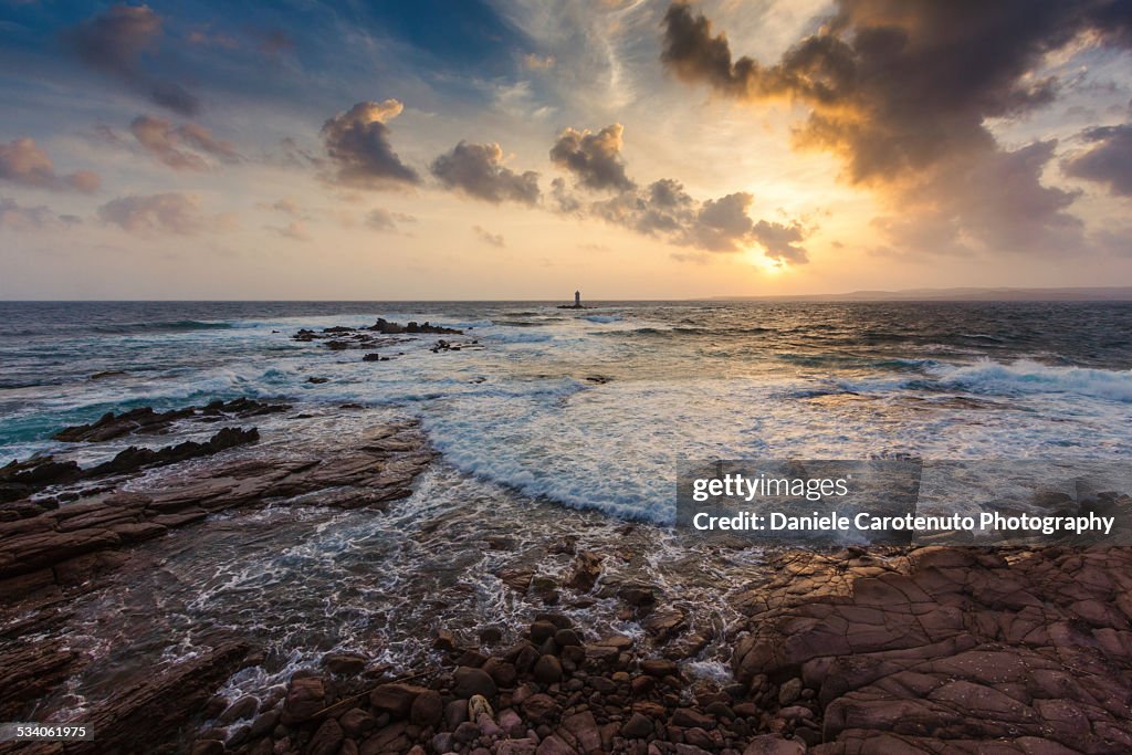 Dramatic lighthouse