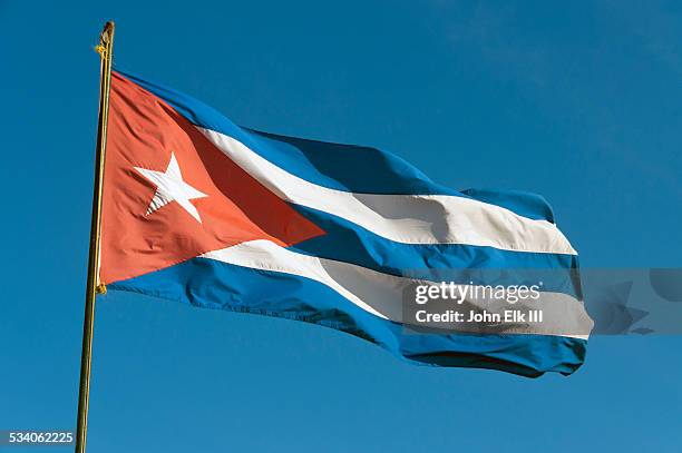 cuban flag - v cuba stockfoto's en -beelden