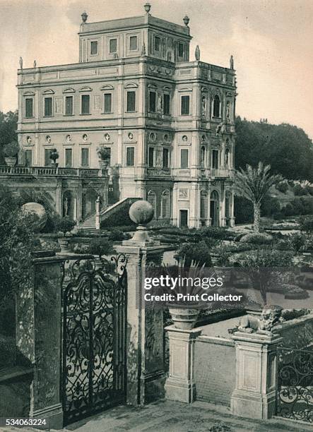 Villa Doria Pamphili on the Gianicolo, Rome, Italy' , from 'Italien in Bildern,' by Eugen Poppel , 1927. The Villa Doria Pamphili is a 17th century...