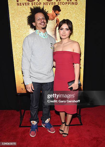 Actors Eric Andre and Daniella Pineda attend the "Popstar: Never Stop Never Stopping" New York premiere at AMC Loews Lincoln Square 13 theater on May...