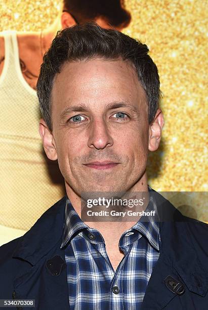 Personality Seth Meyers attends the "Popstar: Never Stop Never Stopping" New York premiere at AMC Loews Lincoln Square 13 theater on May 24, 2016 in...