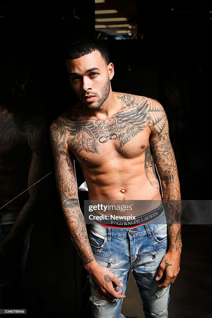 'America's Next Top Model' star Don Benjamin poses during photo shoot... News Photo Getty Images