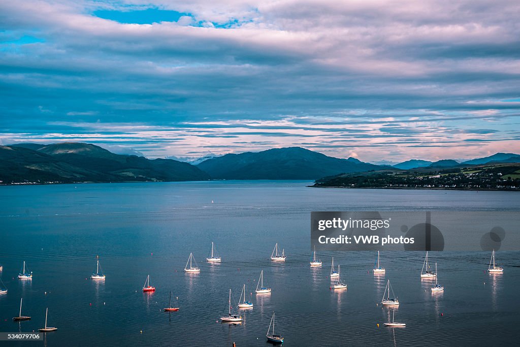 Dramatic Sunset over the Argyll Hills