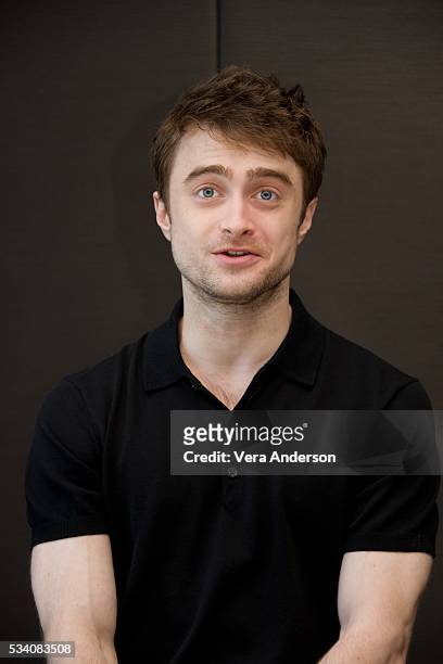 Daniel Radcliffe at the "Now You See Me 2" press conference at the Mandarin Oriental Hotel on May 23, 2016 in New York City.