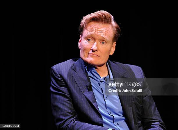 Comedian Conan O'Brien attends TBS Night Out LA at The Theater at The Ace Hotel on May 24, 2016 in Los Angeles, California. 26162_001