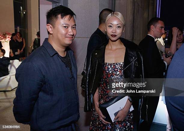 Tommyton and Marargaret Zhang attends Swarovski #bebrilliant on May 24, 2016 in New York City.