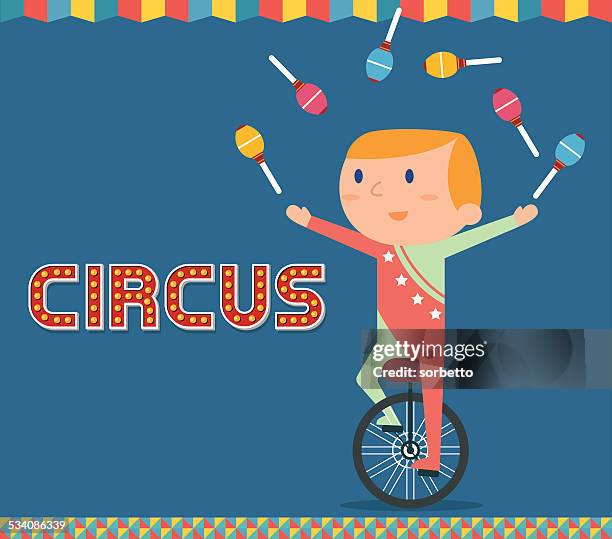 illustrations, cliparts, dessins animés et icônes de de cirque jongler - clown