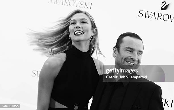 Model Karlie Kloss and Robert Buchbauer attends Swarovski #bebrilliant on May 24, 2016 in New York City.