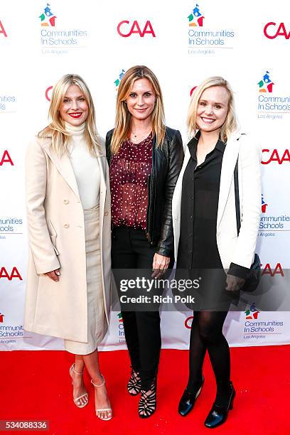 Actors Ali Larter, Bonnie Somerville and Allison Pill attend the communities in schools of Los Angeles annual gala on May 24, 2016 in Los Angeles,...