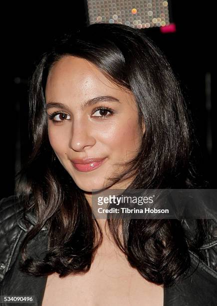 Aurora Perrineau attends the Wolk Morais Collection 3 Fashion Show at The Standard Hollywood on May 24, 2016 in West Hollywood, California.