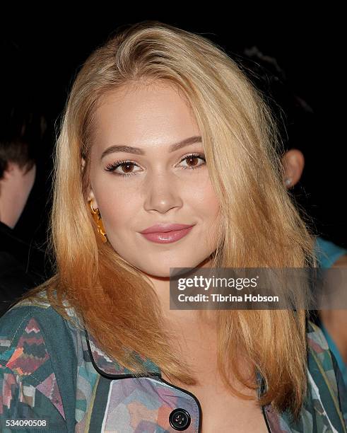 Kelli Berglund attends the Wolk Morais Collection 3 Fashion Show at The Standard Hollywood on May 24, 2016 in West Hollywood, California.