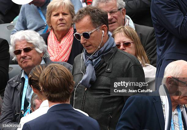 Charles Berling attends day 3 of the 2016 French Open held at Roland-Garros stadium on May 24, 2016 in Paris, France.